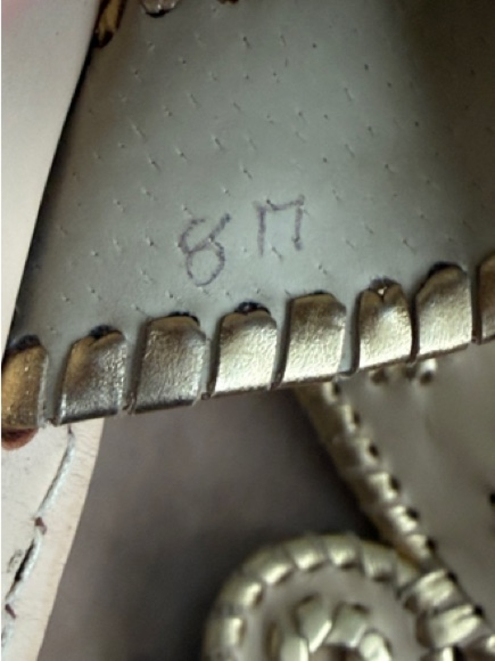 Jack Rogers Tan and Gold Womens Sandal Leather Preppy Jacqueline Kennedy Classic - Picture 7 of 9